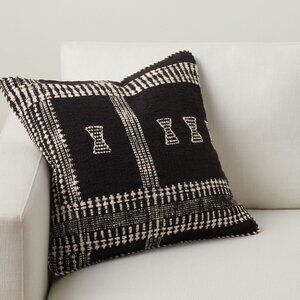 Pottery Barn - Mullen Woven Pillow Cover, 20", Black